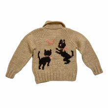 Load image into Gallery viewer, Hand Knit Kitten Cardigan 4/5T
