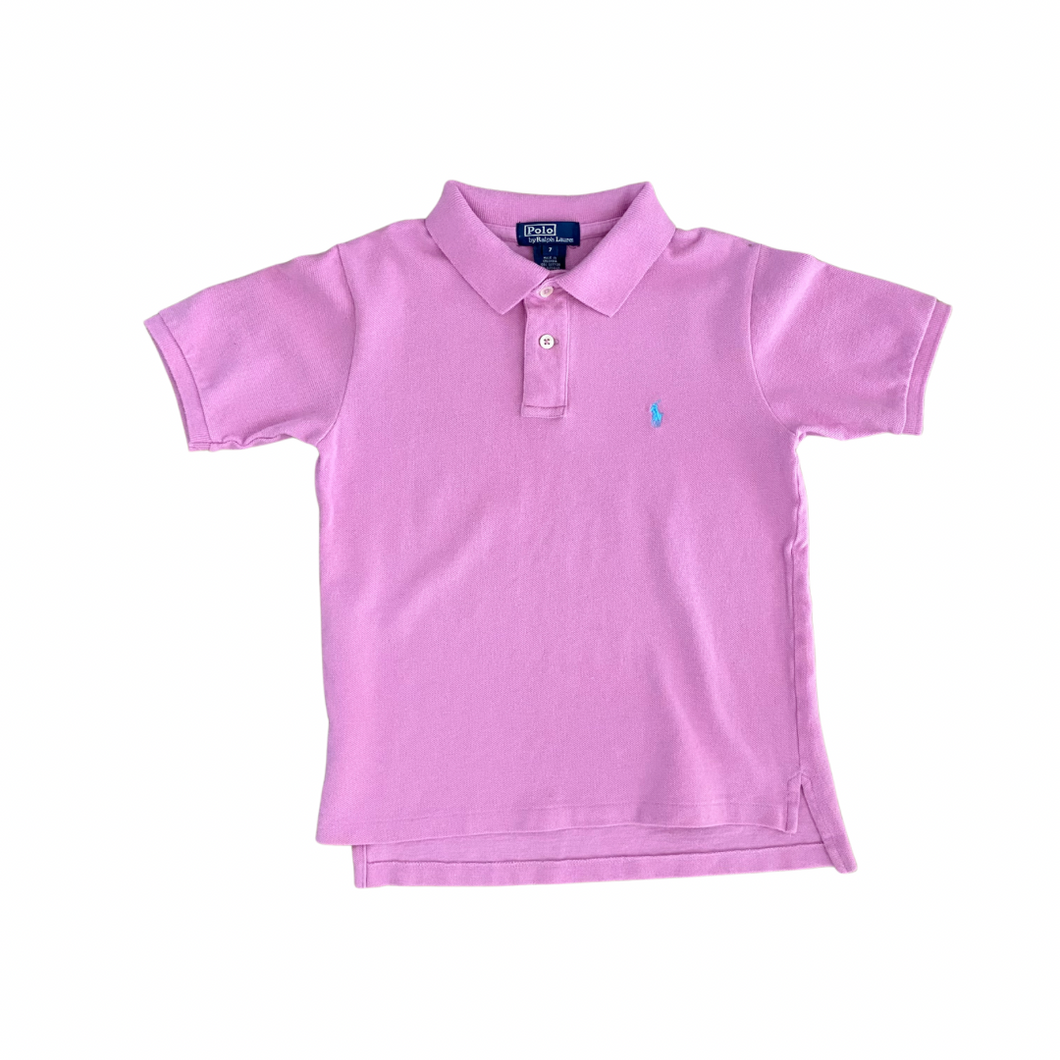 Vintage Pink Polo Tee 6/7Y