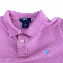 Load image into Gallery viewer, Vintage Pink Polo Tee 6/7Y
