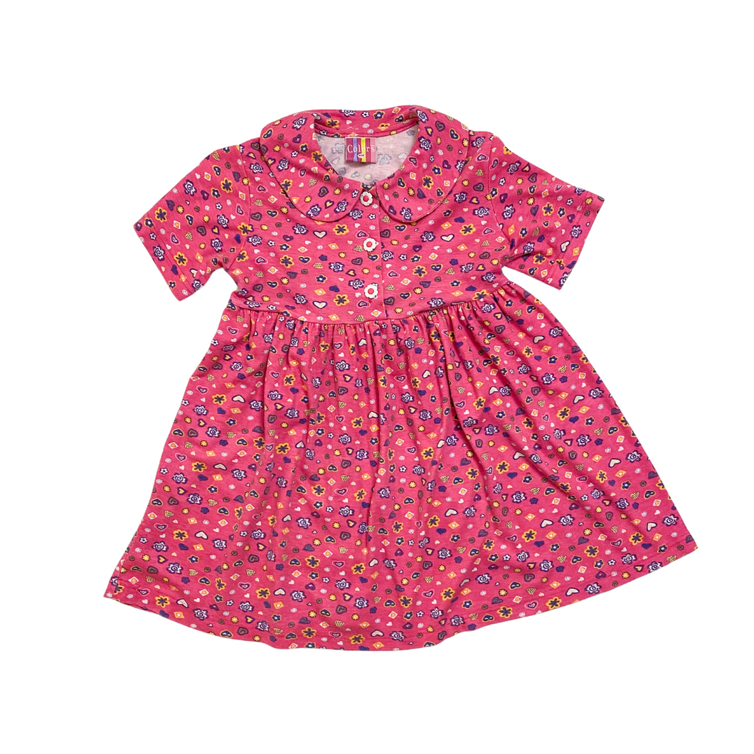 Vintage Floral Babydoll Dress 6/8Y