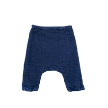 Load image into Gallery viewer, Navy Blue Gauze Pant 12M
