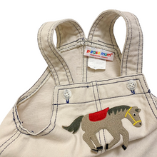Load image into Gallery viewer, Vintage Please Mum Horse Shortalls 18M
