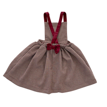 Load image into Gallery viewer, Plaid Heart Pinafore Dress 4/5T
