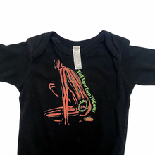 Load image into Gallery viewer, Black Graphic L/S Onesie 18M
