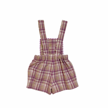 Load image into Gallery viewer, Wooly Plaid Shortalls 3T
