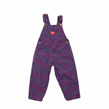 Load image into Gallery viewer, Vintage Plaid Oshkosh Overalls 3/4T
