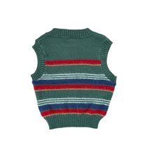 Load image into Gallery viewer, Vintage Fuzzy Striped Sweater Vest 4/6Y
