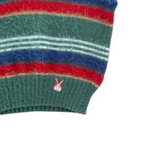 Load image into Gallery viewer, Vintage Fuzzy Striped Sweater Vest 4/6Y
