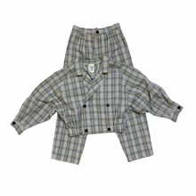 Load image into Gallery viewer, Vintage Plaid Blazer + Trouser Set 6Y
