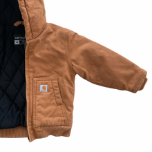 Load image into Gallery viewer, Carhartt Hooded Quilt Lined Jacket 12M
