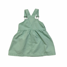 Load image into Gallery viewer, Vintage Seafoam Green Overall Dress 4T
