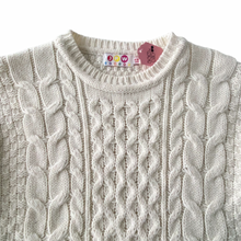 Load image into Gallery viewer, Vintage Cable Knit Sweater 9/10Y
