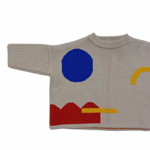 Load image into Gallery viewer, Boxy Shapes Knit Sweater 3T
