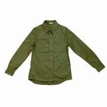 Load image into Gallery viewer, Army Green Shirt Jacket
