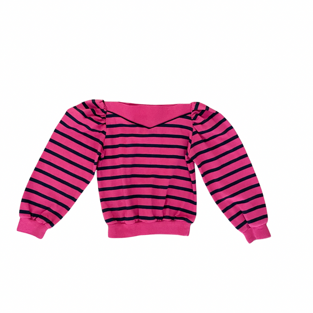 Vintage Striped Boatneck L/S 4T