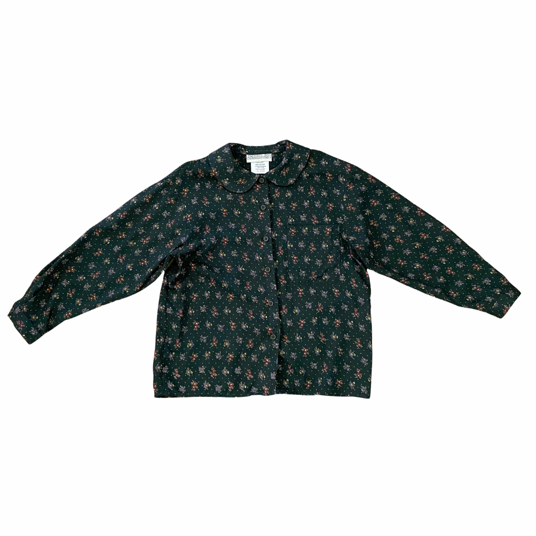 Vintage Floral Print Blouse 8Y