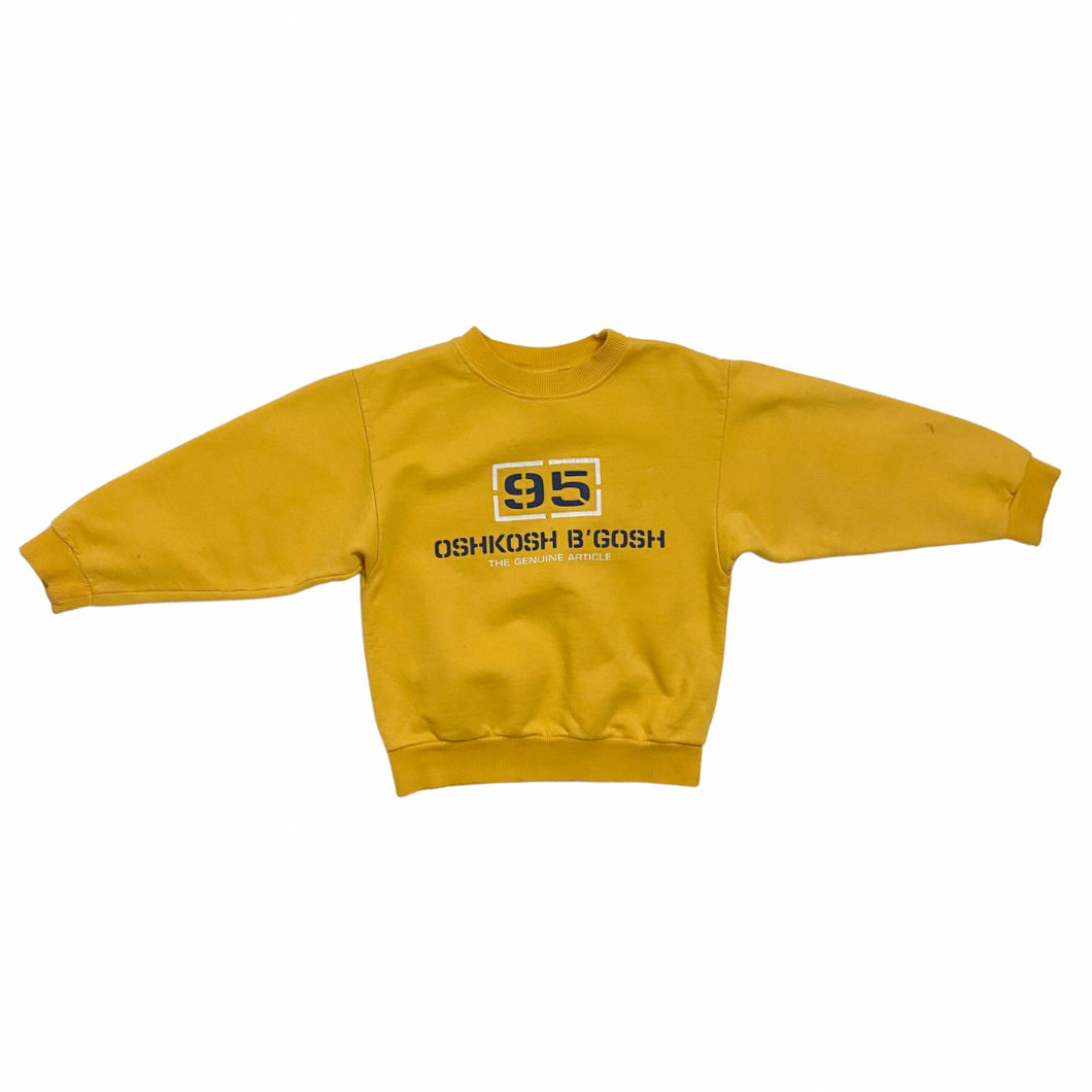 Vintage Yellow Oshkosh Sweatshirt 3/4T