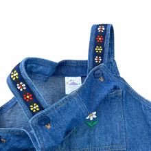 Load image into Gallery viewer, Vintage Denim Overall Dress 2T
