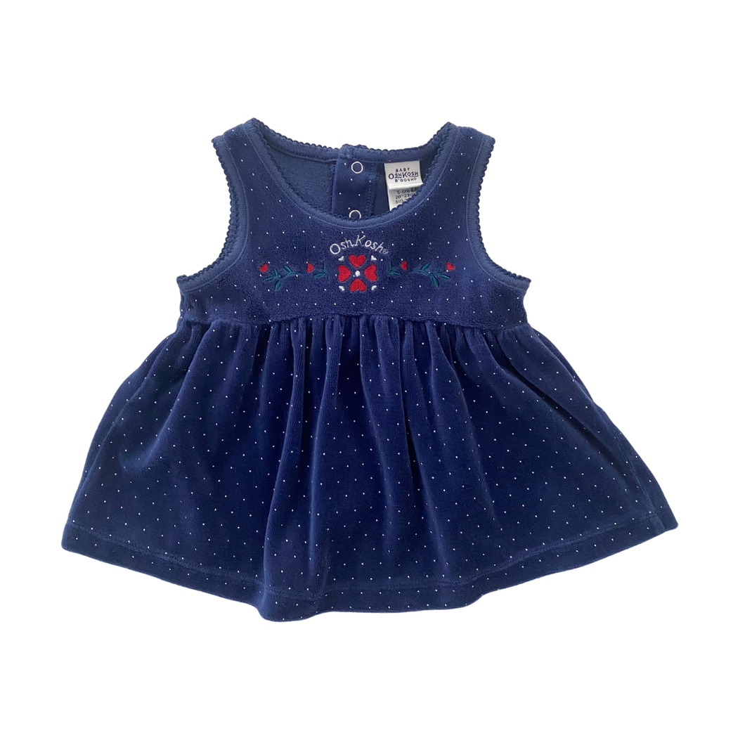 Vintage Oshkosh Velour Dress 3M