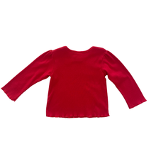 Load image into Gallery viewer, Vintage Red Pointelle Top 24M
