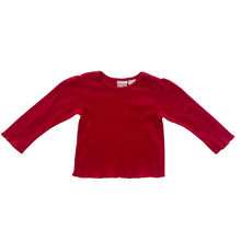 Load image into Gallery viewer, Vintage Red Pointelle Top 24M

