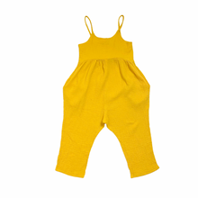 Load image into Gallery viewer, Yellow Crinkle Gauze Romper 8/10Y
