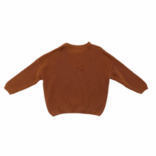 Load image into Gallery viewer, Terracotta Boxy Oversized Knit Sweater 5/6Y
