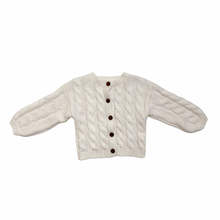 Load image into Gallery viewer, Cable Knit Cardigan 3/4T
