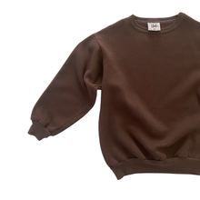 Load image into Gallery viewer, Vintage Chocolate Brown Sweatshirt 6/8Y
