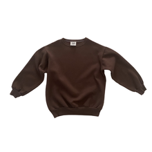 Load image into Gallery viewer, Vintage Chocolate Brown Sweatshirt 6/8Y
