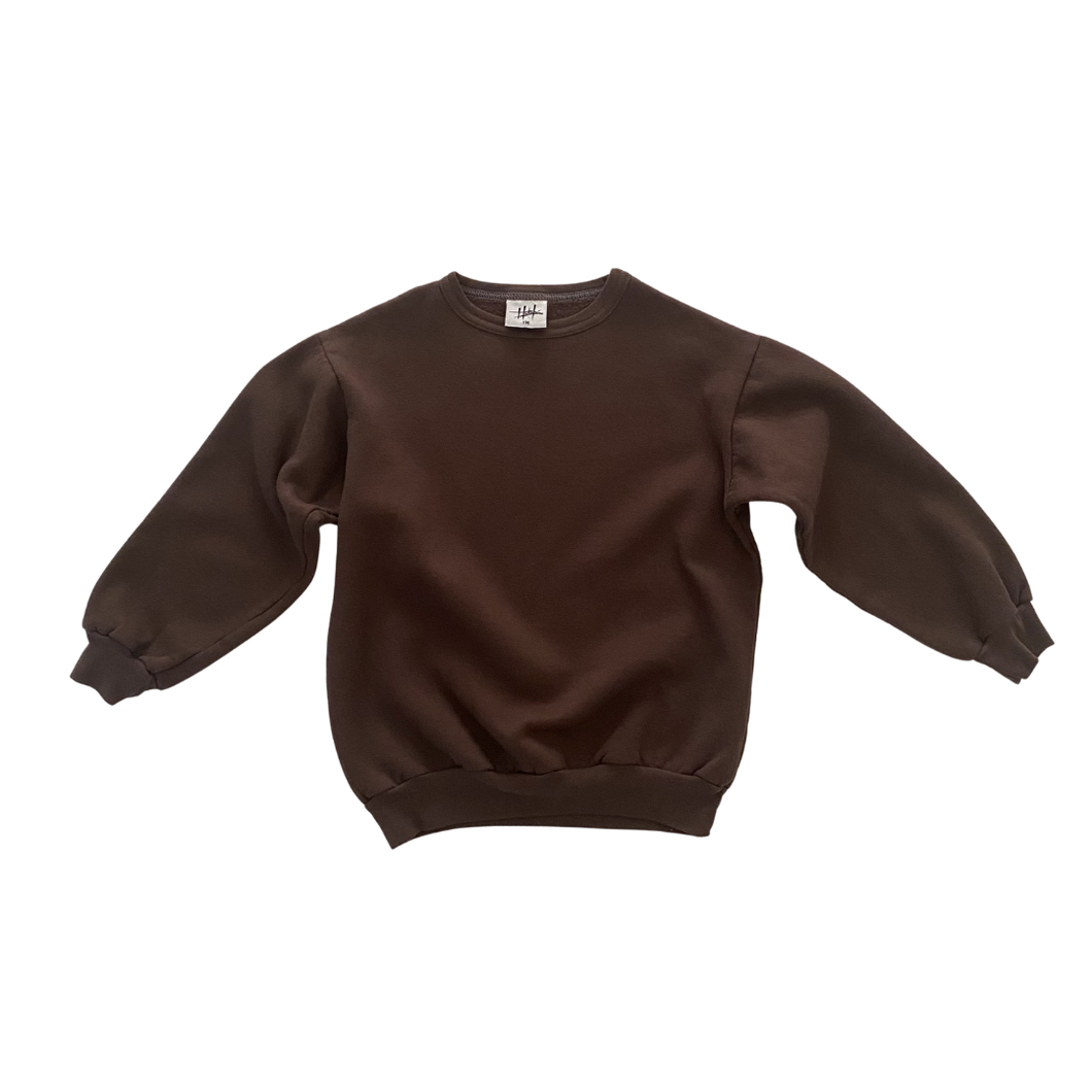 Vintage Chocolate Brown Sweatshirt 6/8Y