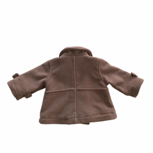 Load image into Gallery viewer, Brown Fleece Peacoat 6M

