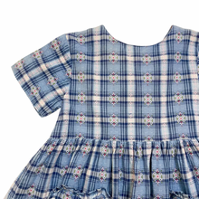 Load image into Gallery viewer, Vintage Plaid Embroidered Dress 💙💙 3/4T
