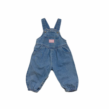 Load image into Gallery viewer, Vintage Light Denim Bubble Overalls 12M
