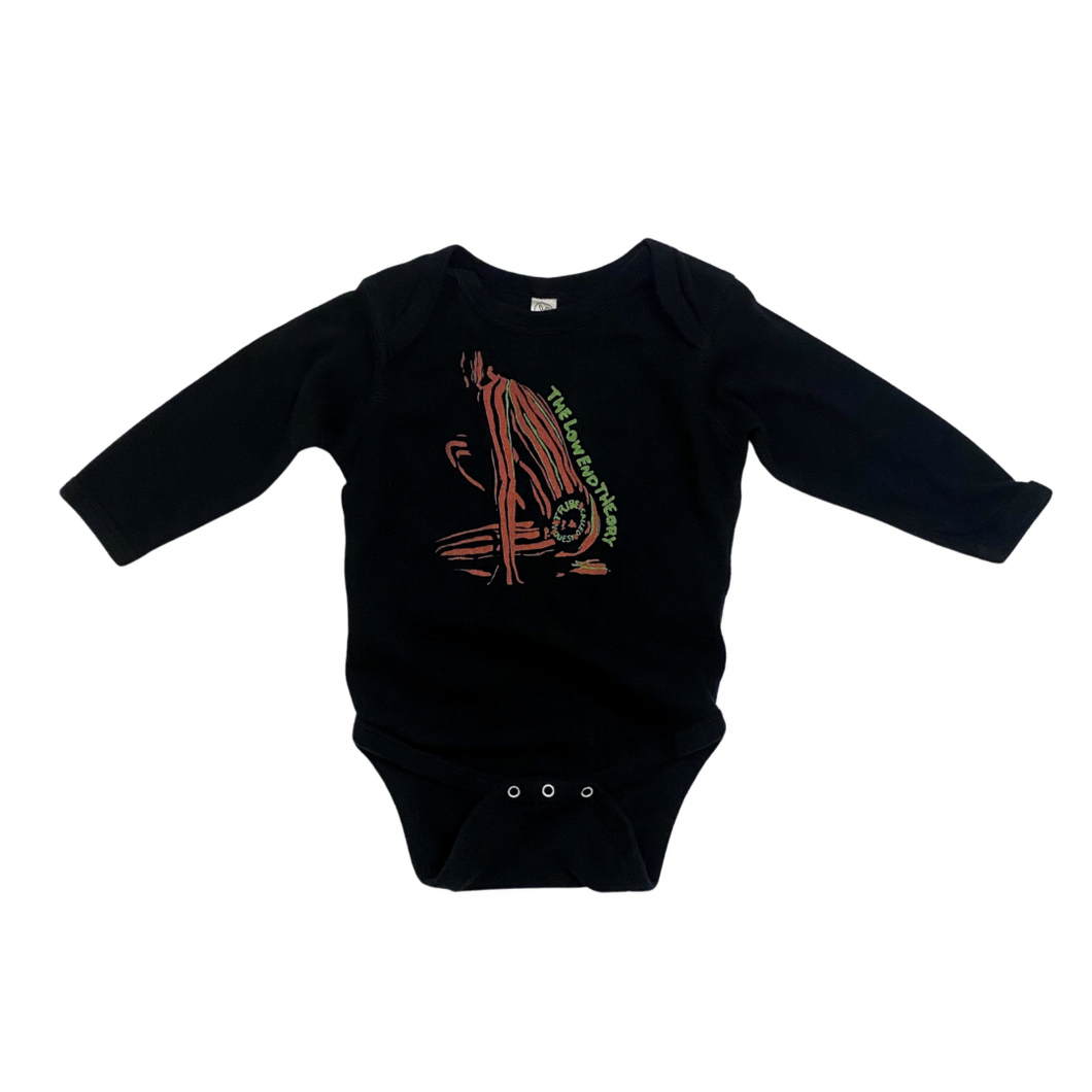 Black Graphic L/S Onesie 18M