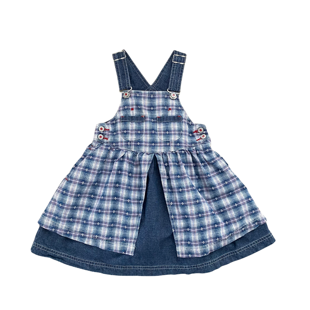 Vintage Embroidered Chambray Dress 5T