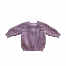 Load image into Gallery viewer, Ribbed Lilac Cardigan 6M
