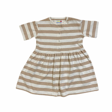 Load image into Gallery viewer, Vintage Striped Cotton Dress + Bloomer Set 2/3T
