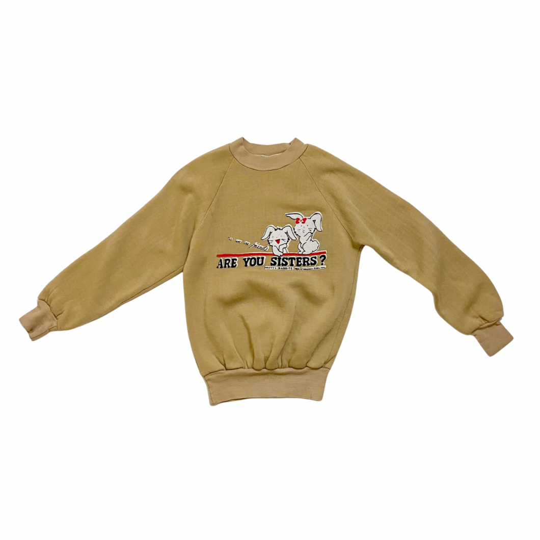 Vintage Bunny Sisters Sweatshirt 8Y