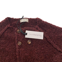 Load image into Gallery viewer, Burgundy Boucle Cardigan 24M
