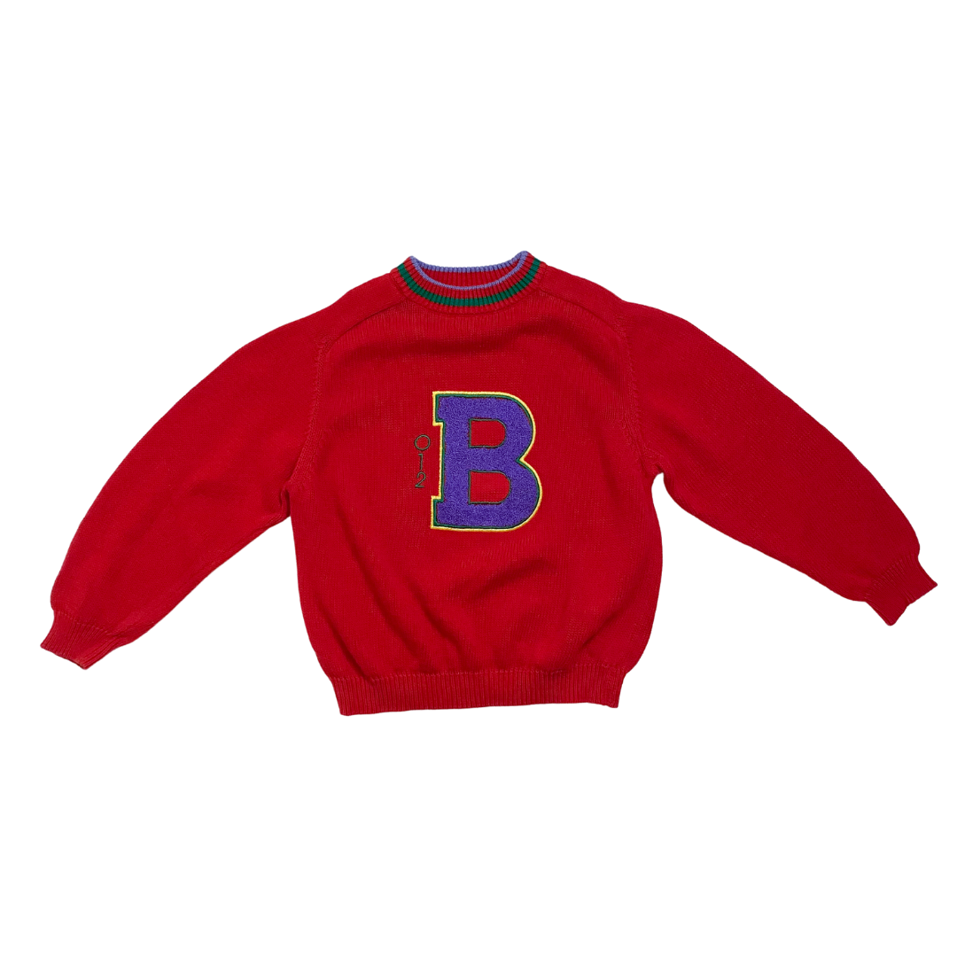 Vintage Red Benetton Knit Sweater 6/8Y – Bon Kid