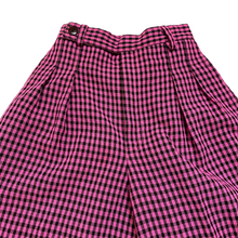 Load image into Gallery viewer, Vintage Pink Check Trousers 6/7Y

