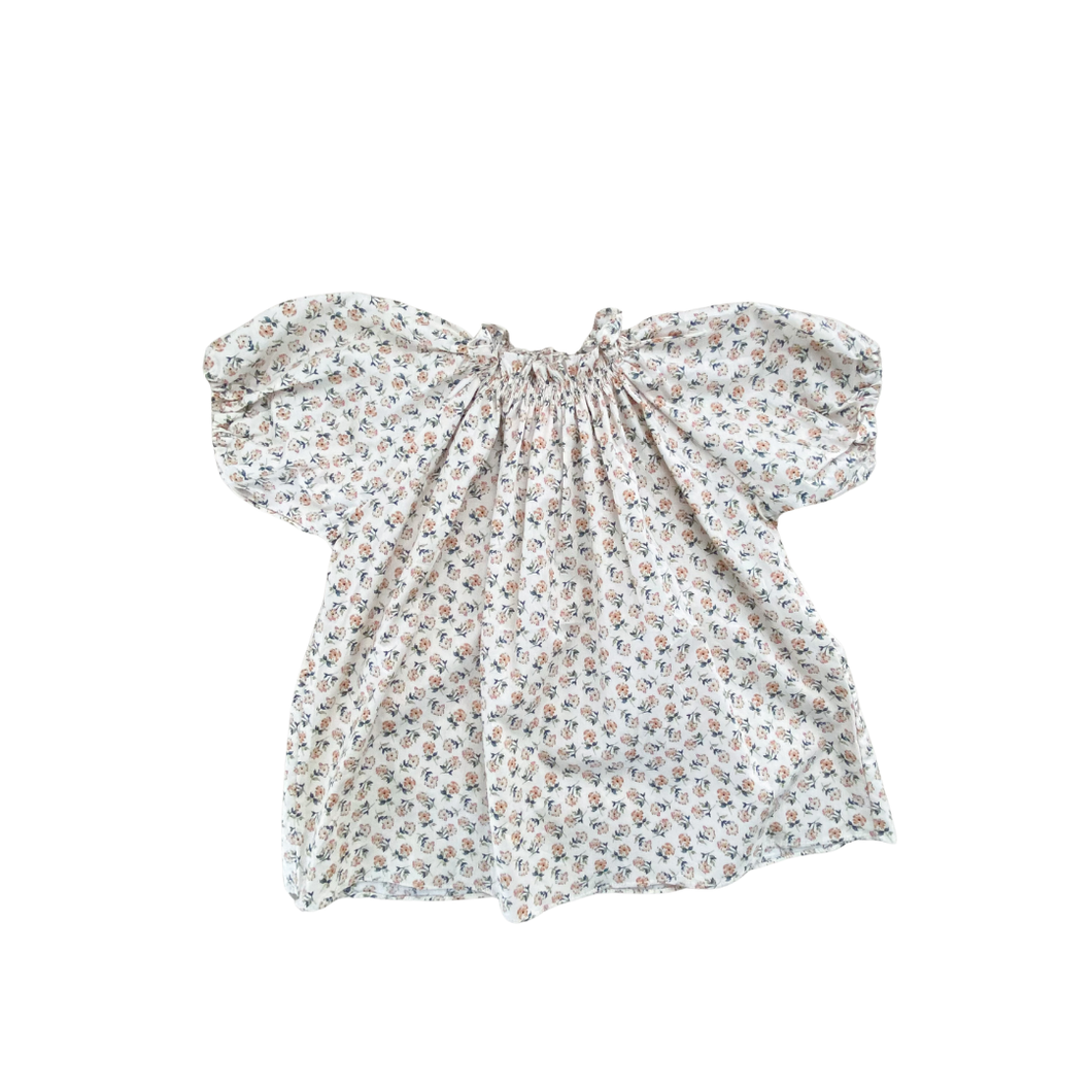 Ruched Floral Print blouse 8Y