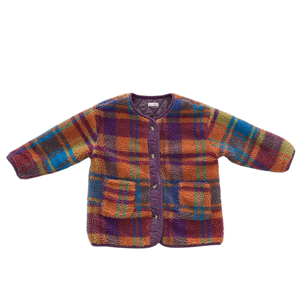 Plaid Sherpa Jacket 8/10Y