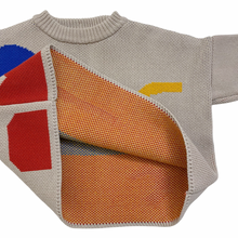 Load image into Gallery viewer, Boxy Shapes Knit Sweater 3T
