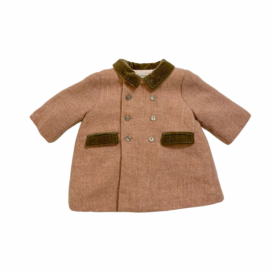 Dusty Rose Wool Coat 12M