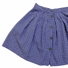 Load image into Gallery viewer, Vintage Button Down Plaid Skirt 10/12Y
