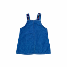 Load image into Gallery viewer, Vintage Denim Overall Dress 2T
