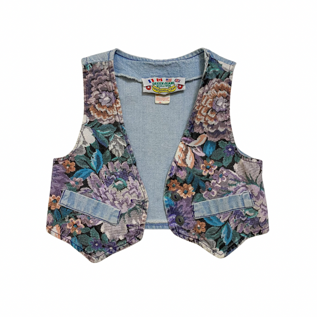 90’s Denim Tapestry Vest 3/4T