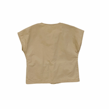 Load image into Gallery viewer, Khaki Cap Sleeve Blouse 4/5T
